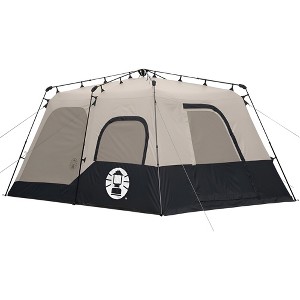 Coleman 8 Person Instant Cabin Tent, 14 x 10 Foot Outdoor Family Camping and Hiking Durable Shelter with Integrated Rainfly and Carry Bag - 1 of 4