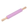 Unique Bargains Silicone Smooth Wooden Handle Non-Stick Kitchen Rolling Pin - 3 of 4