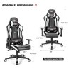 Costway Gaming Chair Adjustable Swivel Racing Style Computer Office Chair - 3 of 4