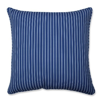 25" Resort Stripe Floor Pillow Blue - Pillow Perfect