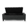 CAVINAS 50" Tufted Storage Ottoman Bench,Multi-Functional Foot Rest with Hidden Compartment,Storage Bench for Bedroom,Living Room,Entryway - 2 of 4