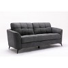 Callie 79" Gray Woven Polyester Sofa - 2 of 4