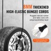 VEVOR 12 Piece Bungee Cords with A3 Steel Hooks, 32 Inch Heavy Duty Bungee Straps, 8 mm Elastic Bungee Ropes Set for Camping, Tarps, Black - 3 of 4