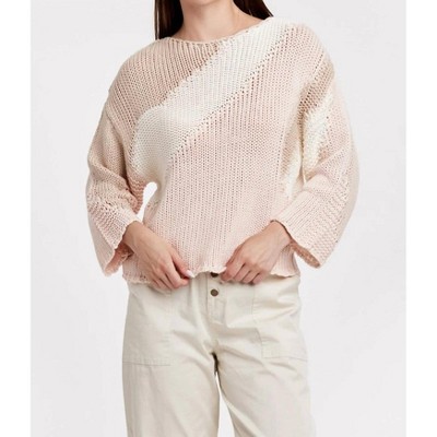 Women's Azaria Round Neck Colorblock Sweater - Another Love