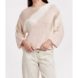 Women's Azaria Round Neck Colorblock Sweater - Another Love - 1 of 4