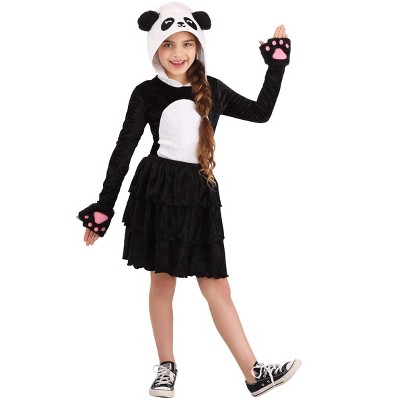 Girls panda deals costume