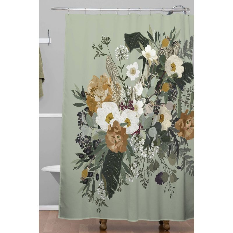 Iveta Abolina Paloma Midday Shower Curtain Green - Deny Designs, 3 of 7