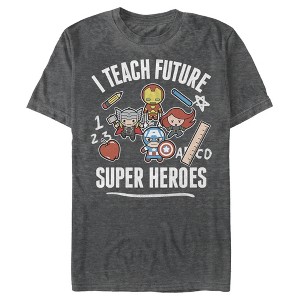 Men's Marvel Avengers Classic I Teach Super Heroes T-Shirt - 1 of 4