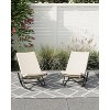 Acekool 2-Piece Rattan Rocking Chair Set - Outdoor Lounge Chairs with Cushions for Porch & Patio - 4 of 4