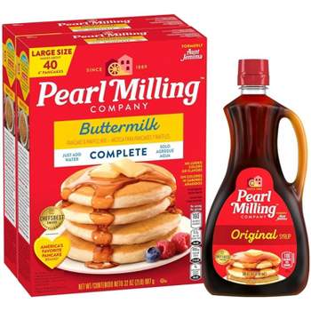 Pearl Milling Company Original Pancake & Waffle Mix and Syrup Bundle 56oz