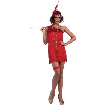 Forum Novelties Red 20's Fringe Flapper Adult Costume
