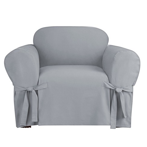 Cotton duck 2024 slipcover chair