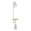 Symbol Contemporary/Glam Floor Lamp with Integrated Table & Marble Base - LumiSource: Tall, LED, UL Listed - image 4 of 4