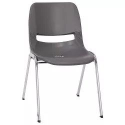Capacity Black Stack Chair Flash Furniture HERCULES Series 440 lb 