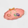 Oval Bow Jewelry Tray - A New Day™ Pink/Gold - 2 of 2