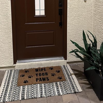 1'6x2'6 Wipe Your Paws Doormat Natural - Threshold™ : Target