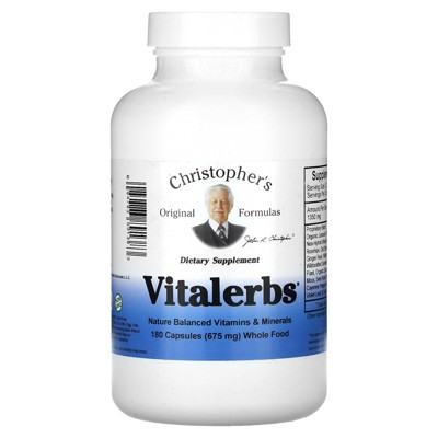 Christopher's Original Formulas Vitalerbs, 675 mg, 180 Capsules
