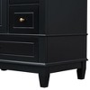 30 Inch Vintage Bathroom Vanity with Sink, One Door with Shelf and Three Drawers, Soft Close Door-Christopher Knight Home - 3 of 4