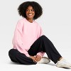 Women's Airy Sleek Lace Trim Crewneck Sweatshirt - All In Motion™ - 3 of 4