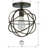 Crystorama Lighting Solaris 1 - Light Flush Mount in  English Bronze - 2 of 3