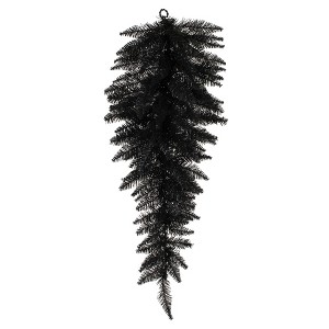 Vickerman 36" Black Fir Artificial Christmas Teardrop, Unlit - 1 of 4