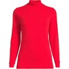 Lands' End Women's Relaxed Cotton Long Sleeve Mock Turtleneck - 3 of 3