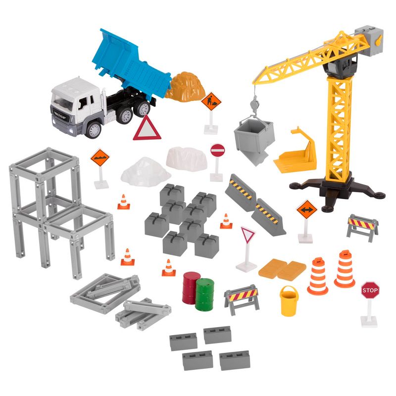 DRIVEN by Battat &#8211; Construction Playset with Crane (62pc) &#8211; Micro Series, 1 of 11