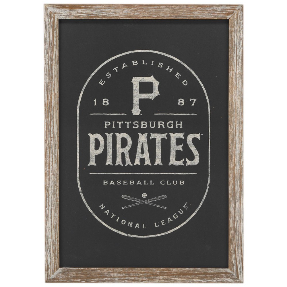 Photos - Wallpaper MLB Pittsburgh Pirates Baseball Framed Sign Panel