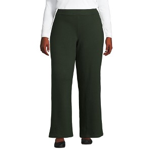 Lands' End Women's Starfish High Rise Wide Leg Pants - 1 of 3