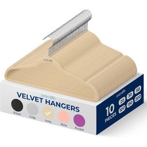 SereneLife Non-Slip Velvet Clothes Hangers - 1 of 4