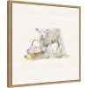 Amanti Art Farmhouse Easter I Lamb by Tara Reed Canvas Wall Art Print Framed 22 x 22-in. - 3 of 4