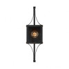 Savoy House Raeburn 1 - Light Wall Light in  Matte Black/Weathered Brushed Brass - 3 of 4