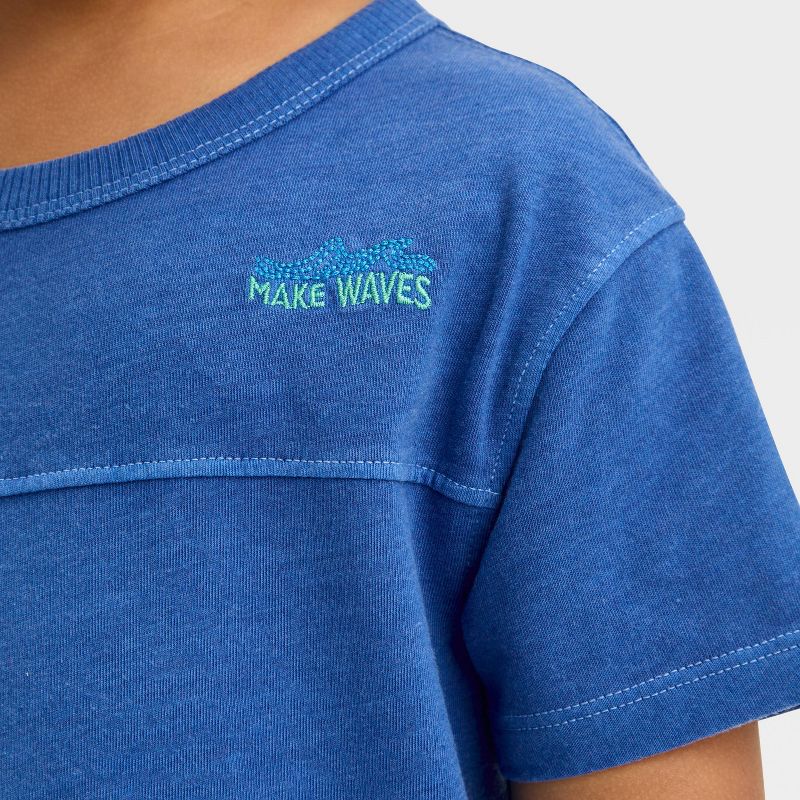 Toddler Boys' Short Sleeve Make Waves T-Shirt - Cat & Jack™ Blue, 3 of 5