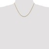 Black Bow Jewelry 1.8mm, 10k Yellow Gold Lightweight D/C Rope Chain Necklace - 2 of 4