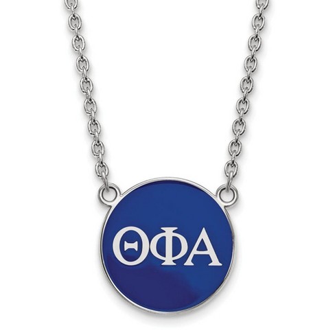 Black Bow Jewelry Sterling Silver Theta Phi Alpha Greek Life Necklace 18 Inch - image 1 of 4