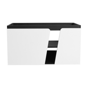 SEVOBAL Bathroom Storage Cabinets Floating Wall Mounted Vanity With Soft Close Cabinet Door for Modern Homes, Black, 34.84"*19.49"*18.9" - 1 of 4