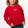 The Juniper Shop Embroidered Varsity Love Vibes Toddler Graphic Sweatshirt - 2 of 3