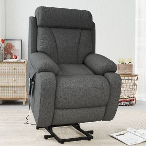 Kumasinova Electric Power Lift Recliner Chair for Adults, Heavy Duty Lift Chair with Side Pocket, Accent Chairs for Living Room - Adjustable Angles - 1 of 4