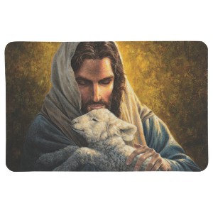 Dicksons Comforting A Lamb Encouraging Image Laminated Multicolor 4 x 2.5 Paper Bookmark Pocket Card Place Keeper Pack of 12 - 1 of 2