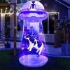 Joyfy 9 FT Halloween Inflatable Outdoor Decoration, Inflatable Purple UFO with Built-in LEDs for Halloween Party Yard Garden Lawn Outside Decoration - 4 of 4