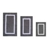 Hotel Bath Rug 100% Premium Cotton Tufted Weave Two Tone Reversible 3 Piece Bathroom Rug Set, Super Soft & Water Absorbent, Machine Washable Bathmat - 2 of 4