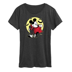 Women's - Disney - Vampire Mickey Short Sleeve Graphic T-Shirt - 1 of 4
