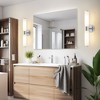 POWLIG 19.84" Modern Wall Sconce - 2-Light Dimmable Bathroom Vanity Light with Milky White Glass Shade - 2 of 4