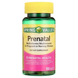 Spring Valley Prenatal Multivitamin/Multimineral for Pregnant and Nursing Women, 100 Tablets - 1 of 4