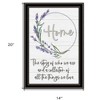 HomeRoots Home a Circle of Love Black Framed Print Wall Art - 3 of 3