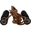 Amber Leather Jump Rope with Foam Handles for Endurance Workouts, Boxing, MMA, Martial Arts, Fitness – 9.5ft, for Men, Women & Children - 4 of 4