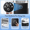 ZAFRO Countertop Ice Maker with Handle, 8 Bullet Ice Ready in 6 Mins, Self-Cleaning Portable Ice Machine with Basket and Scoop, Black - 3 of 4