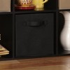 ClosetMaid Cubicals Fabric Drawer, Open Storage Bin for Home Organization, 11" H X 10.5" W X 10.5" D, Black (2 Pack) - 3 of 4