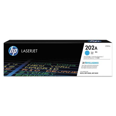 HP 202A LaserJet Toner Cartridge - Cyan (CF501A)