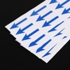 Unique Bargains Industrial Work Inspection Indicator Long Arrow Self-Adhesive Labels 2" x 0.8" Blue - 4 of 4